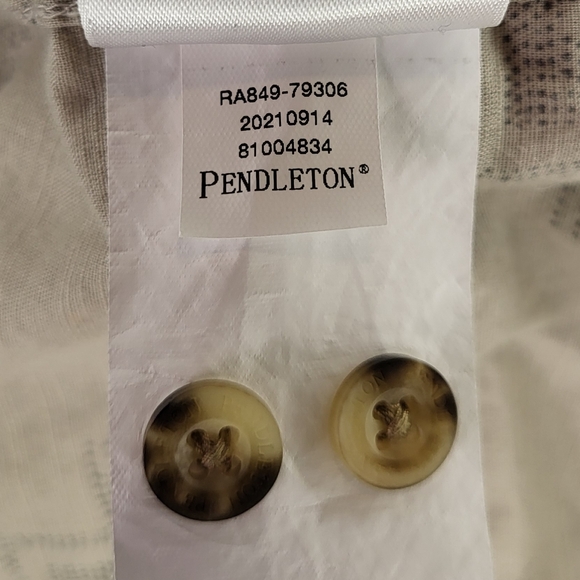 Pendleton Short Sleeve Shoreline Printed Cotton Button Down Shirt size XXLarge - Picture 6 of 6